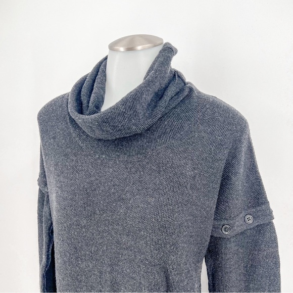 Lacoste Merino Extra Fine Wool Gray Sweater Dress - Picture 4 of 6